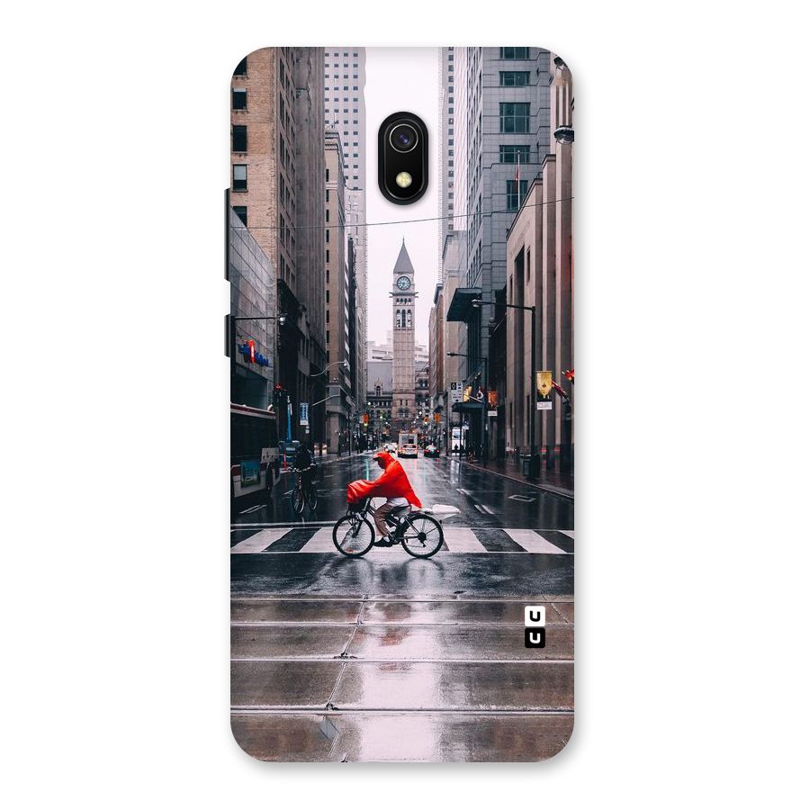 Red Bicycle Street Back Case for Redmi 8A
