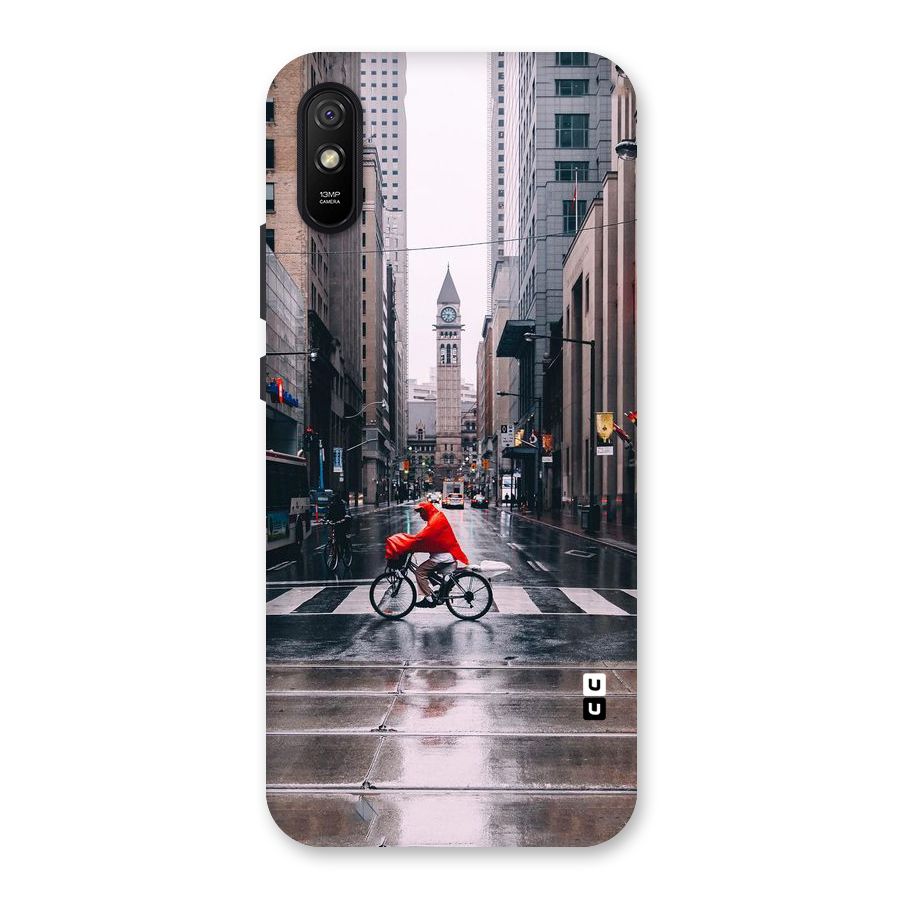 Red Bicycle Street Back Case for Redmi 9i