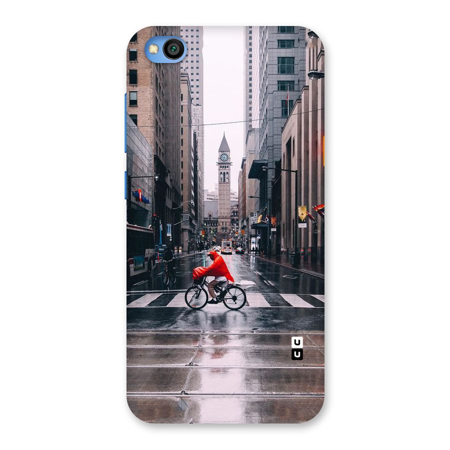 Red Bicycle Street Back Case for Redmi Go