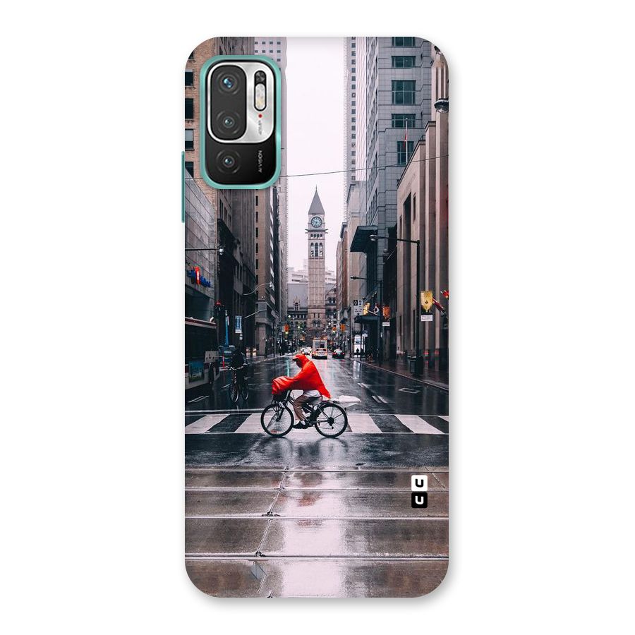 Red Bicycle Street Back Case for Redmi Note 10T 5G