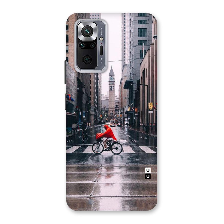 Red Bicycle Street Back Case for Redmi Note 10 Pro Max