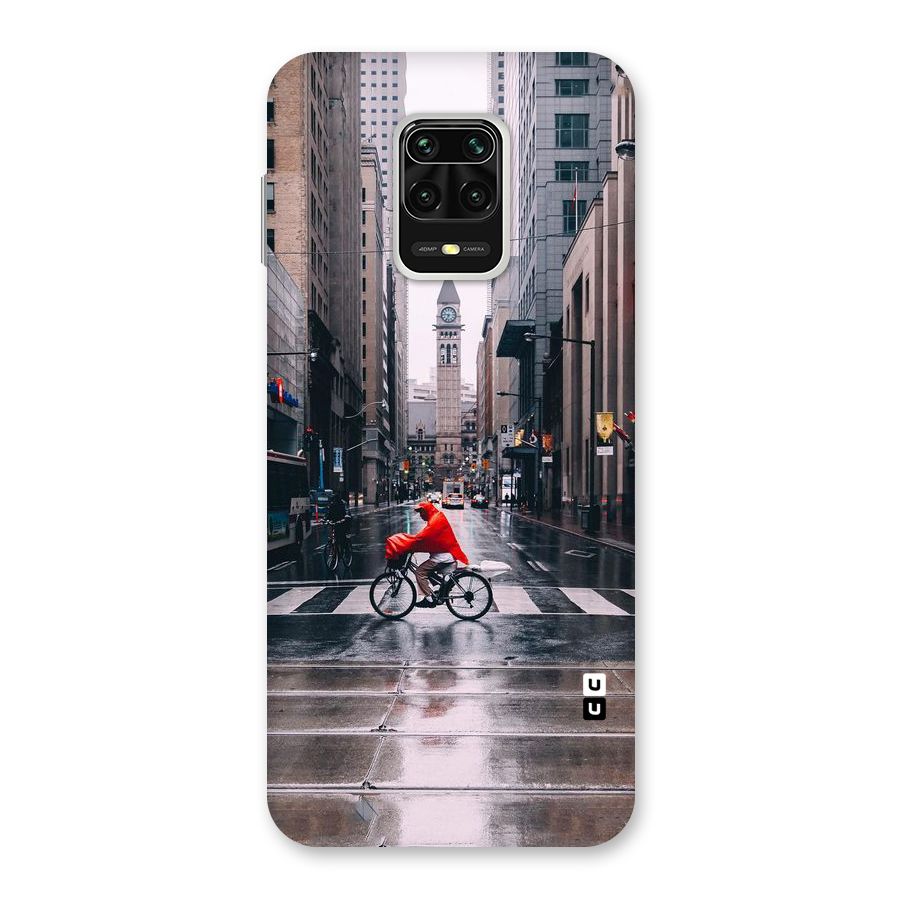 Red Bicycle Street Back Case for Redmi Note 9 Pro