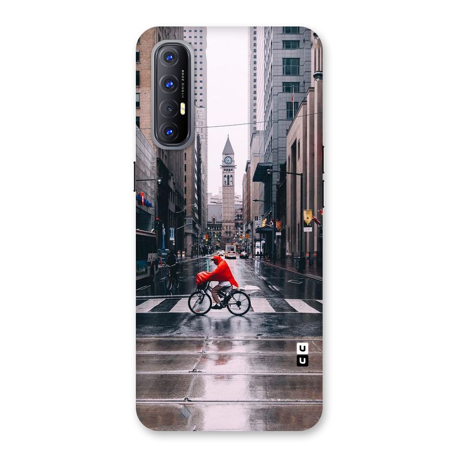 Red Bicycle Street Back Case for Reno3 Pro