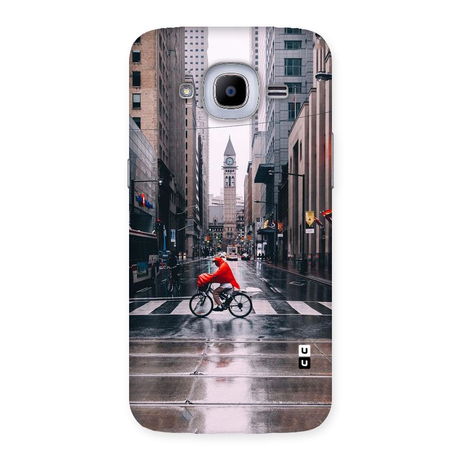 Red Bicycle Street Back Case for Samsung Galaxy J2 2016