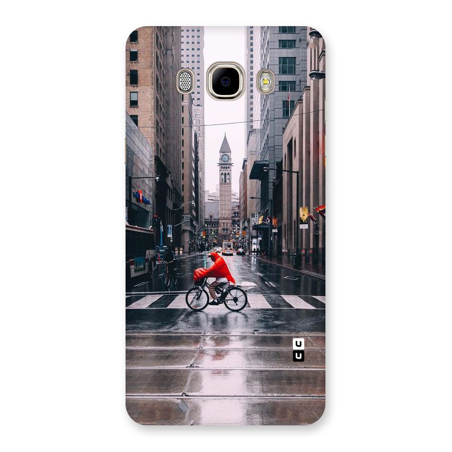 Red Bicycle Street Back Case for Samsung Galaxy J7 2016