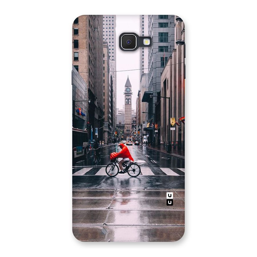 Red Bicycle Street Back Case for Samsung Galaxy J7 Prime