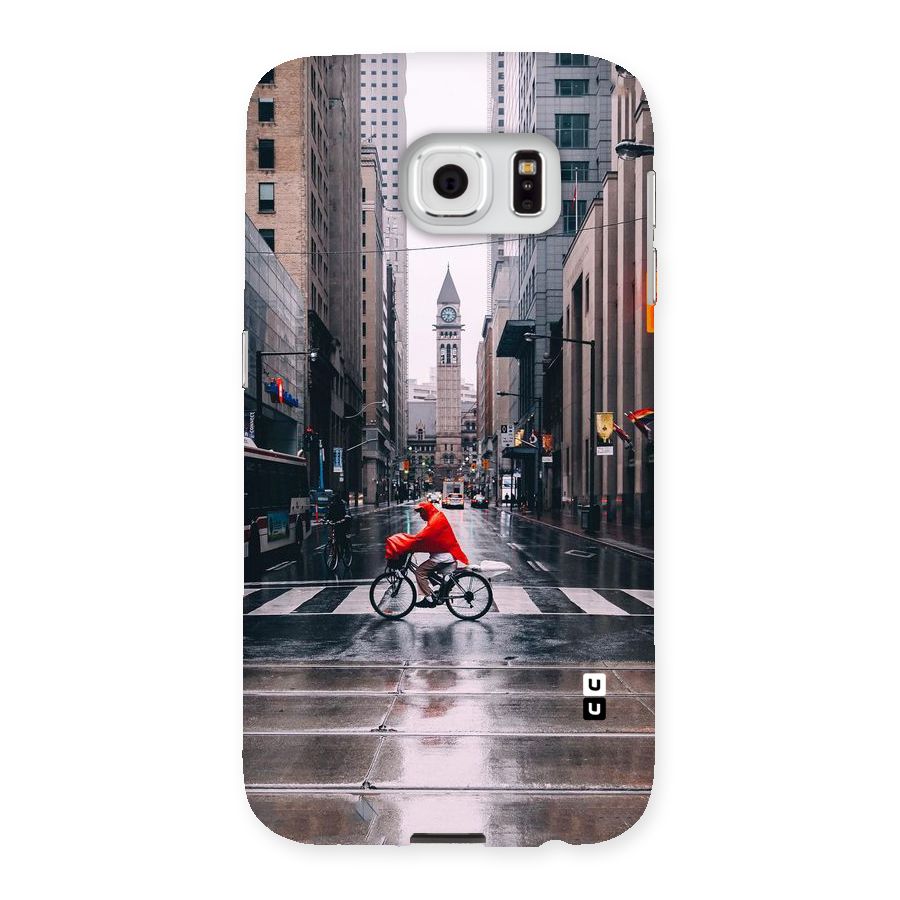 Red Bicycle Street Back Case for Samsung Galaxy S6