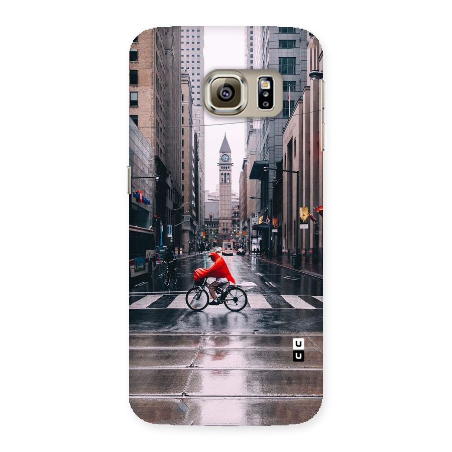 Red Bicycle Street Back Case for Samsung Galaxy S6 Edge