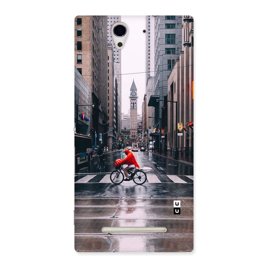 Red Bicycle Street Back Case for Sony Xperia C3