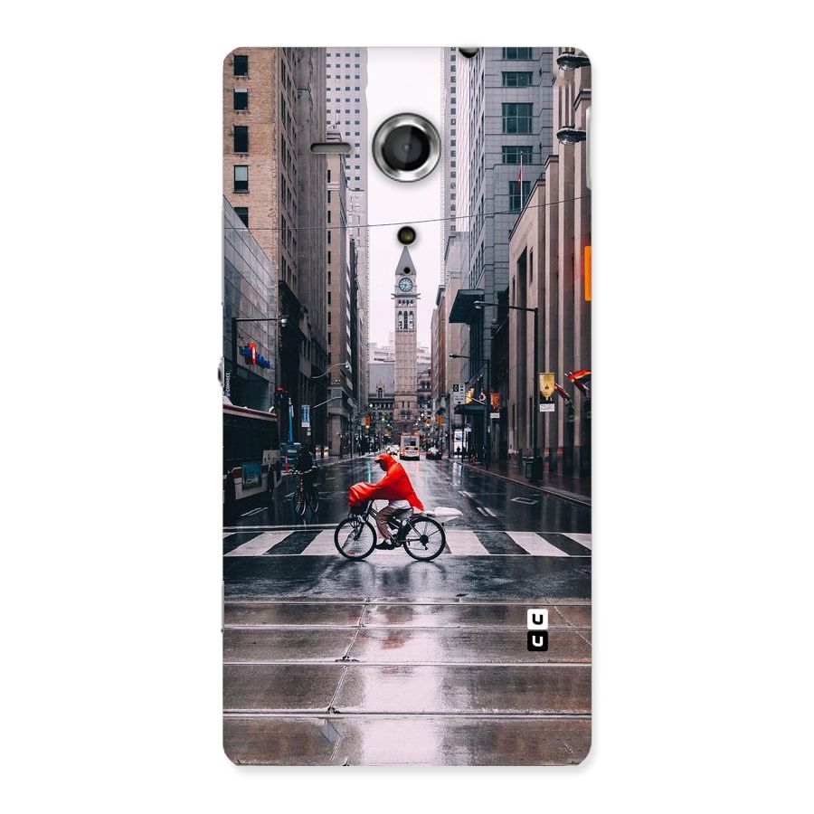 Red Bicycle Street Back Case for Sony Xperia SP