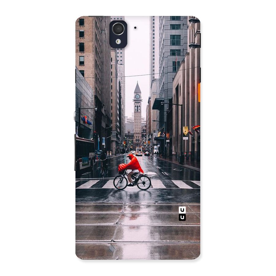 Red Bicycle Street Back Case for Sony Xperia Z