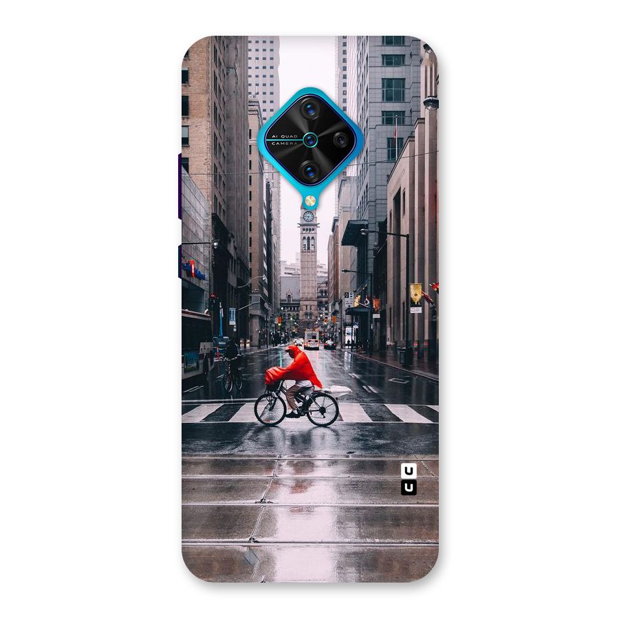 Red Bicycle Street Back Case for Vivo S1 Pro