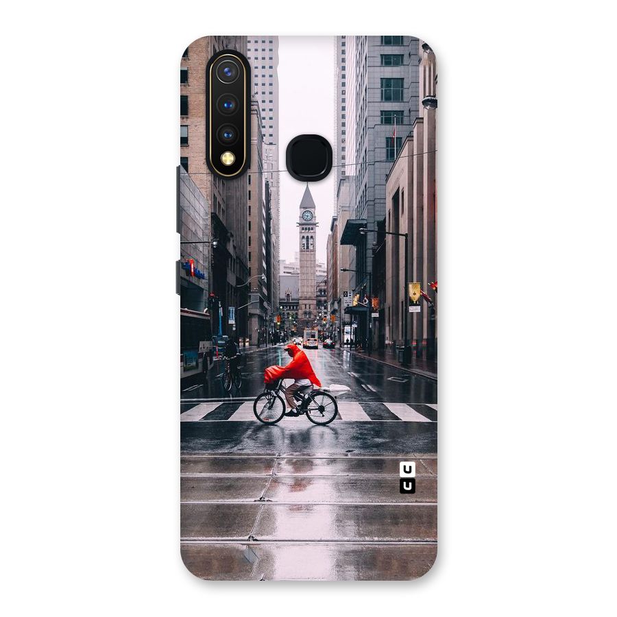 Red Bicycle Street Back Case for Vivo U20