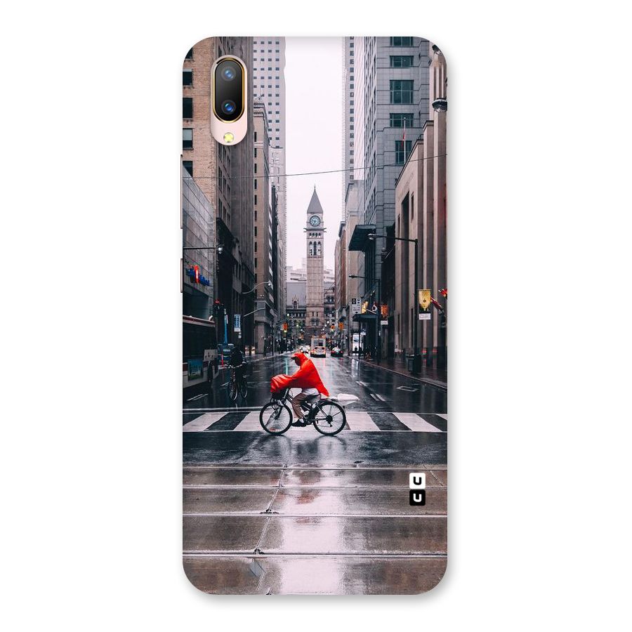 Red Bicycle Street Back Case for Vivo V11 Pro