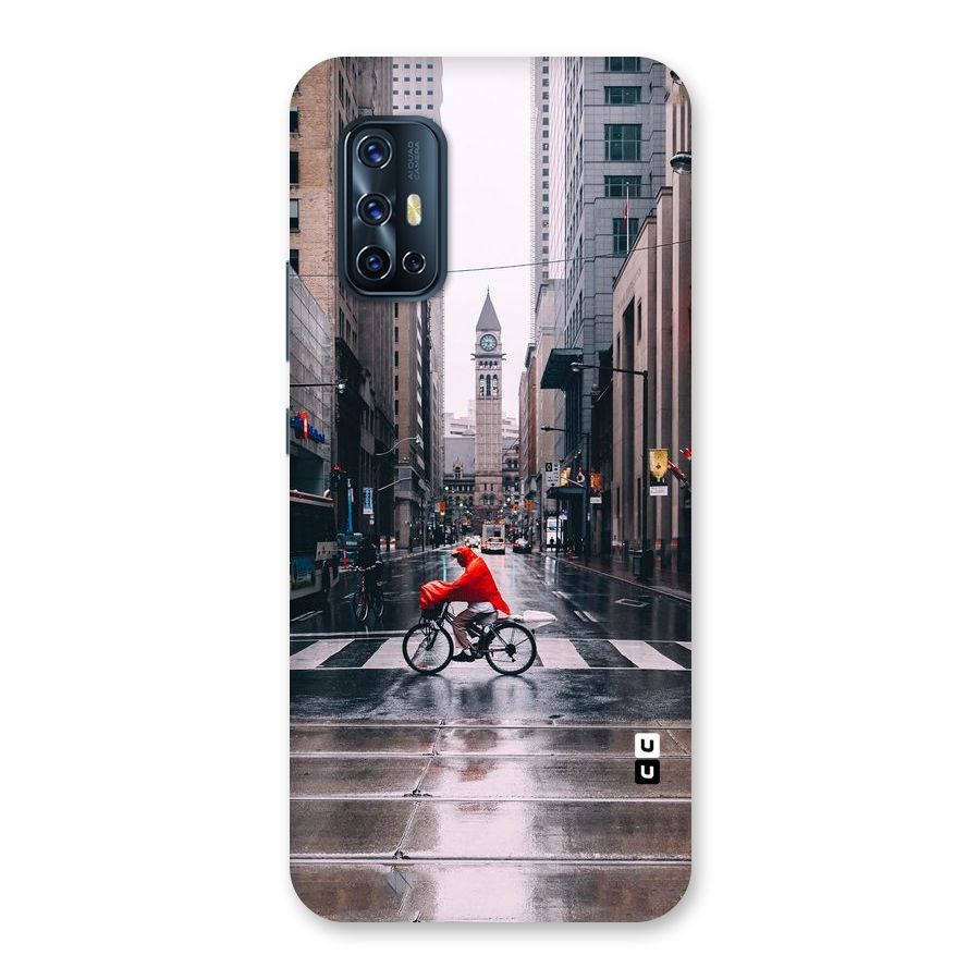 Red Bicycle Street Back Case for Vivo V17