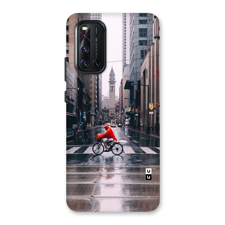 Red Bicycle Street Back Case for Vivo V19