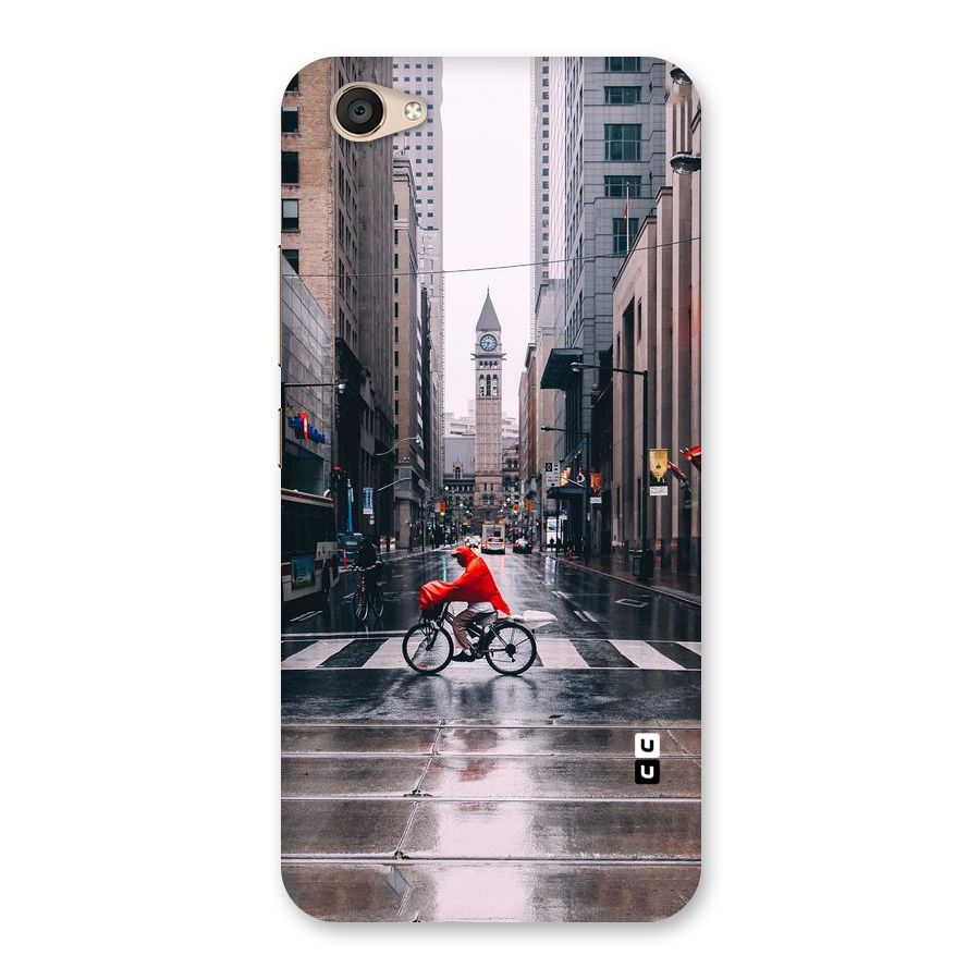 Red Bicycle Street Back Case for Vivo V5 Plus