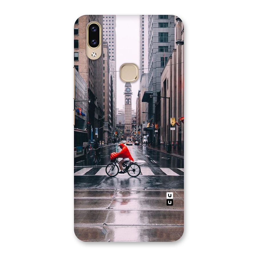 Red Bicycle Street Back Case for Vivo V9 Youth
