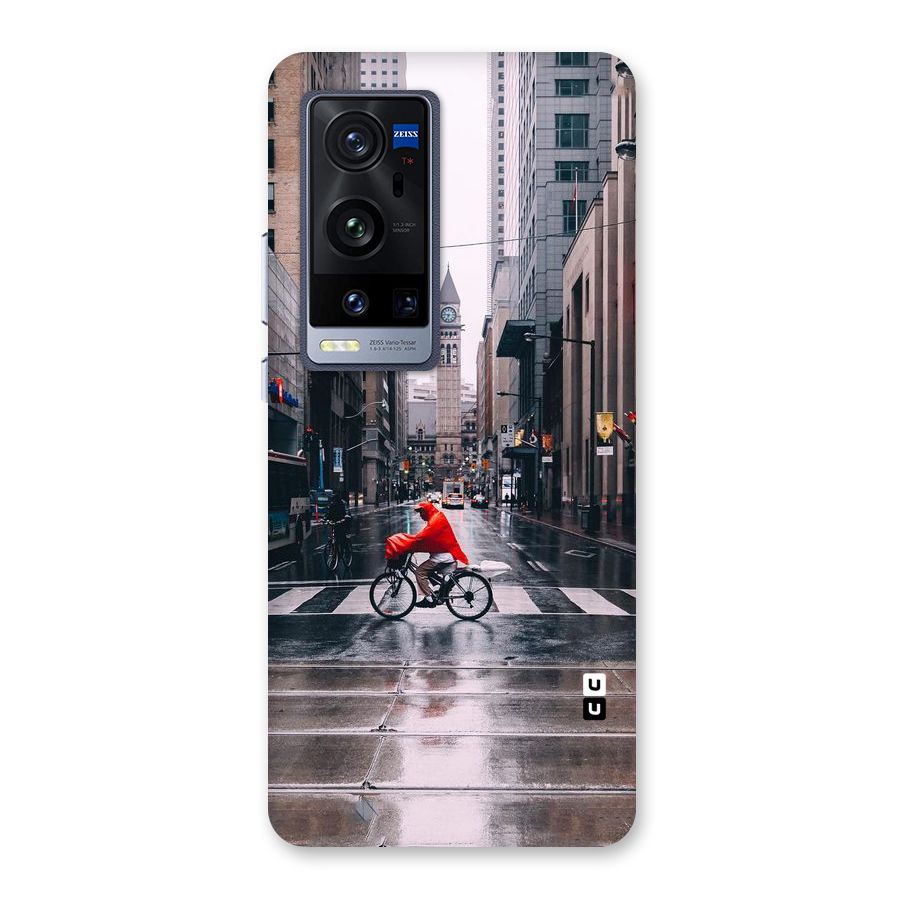 Red Bicycle Street Back Case for Vivo X60 Pro Plus