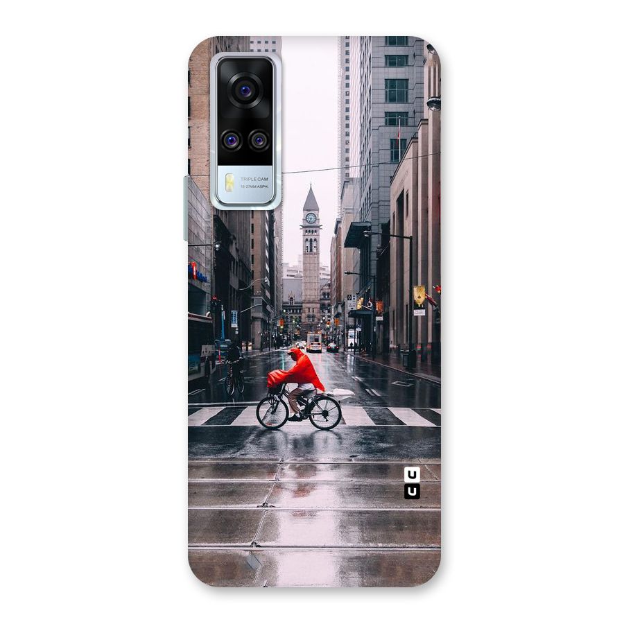 Red Bicycle Street Back Case for Vivo Y31