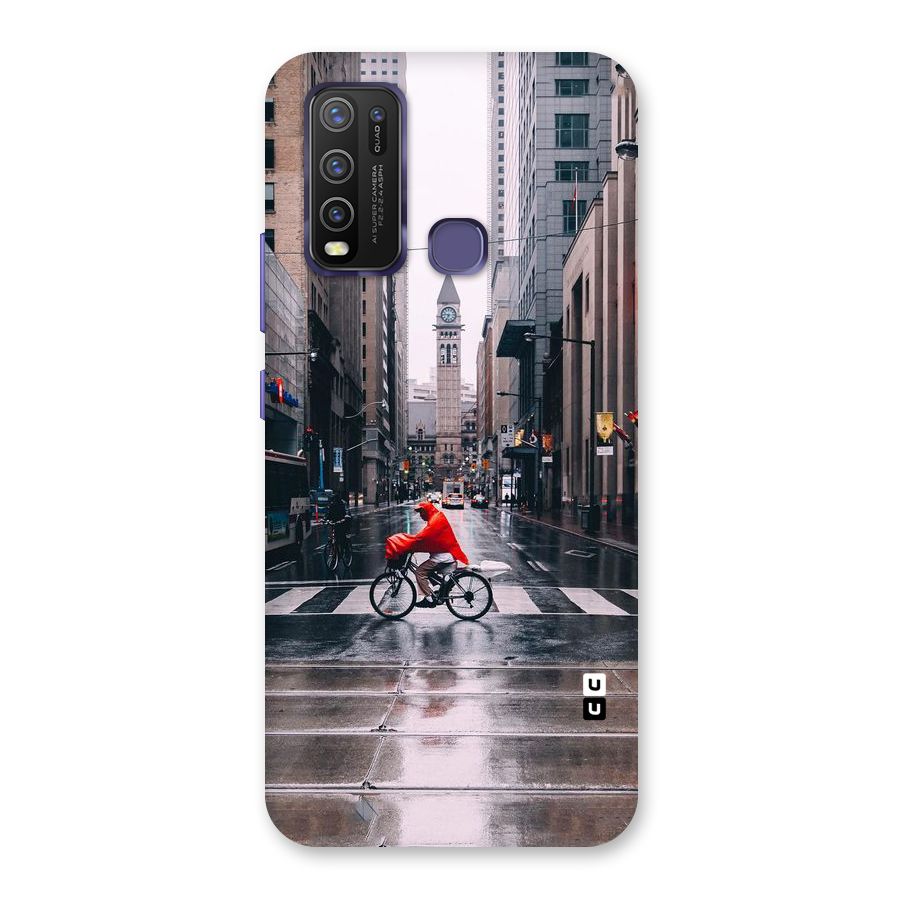 Red Bicycle Street Back Case for Vivo Y50