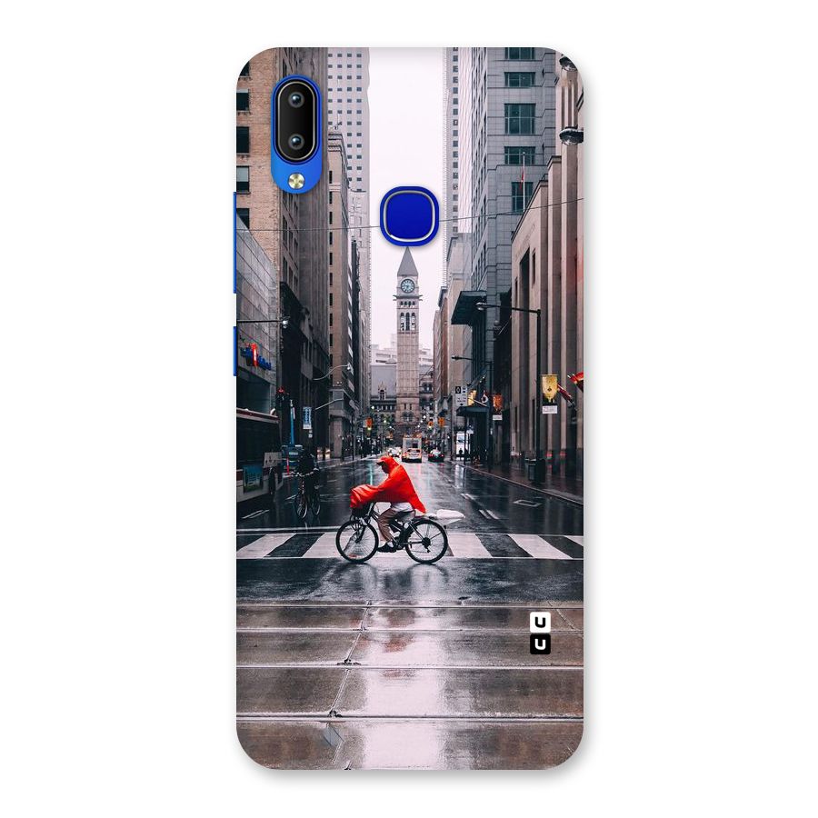 Red Bicycle Street Back Case for Vivo Y91