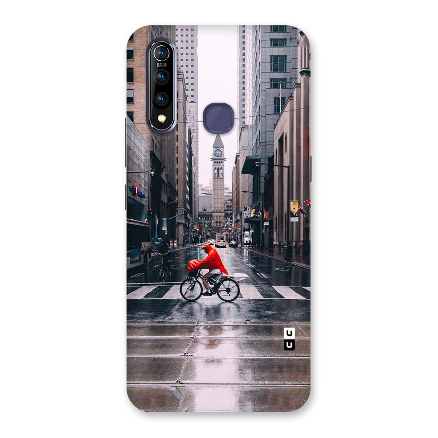 Red Bicycle Street Back Case for Vivo Z1 Pro