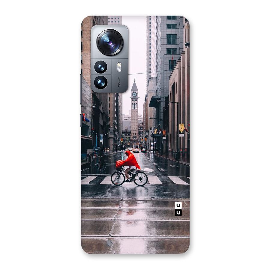 Red Bicycle Street Back Case for Xiaomi 12 Pro