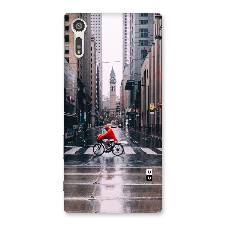 Red Bicycle Street Back Case for Xperia XZ