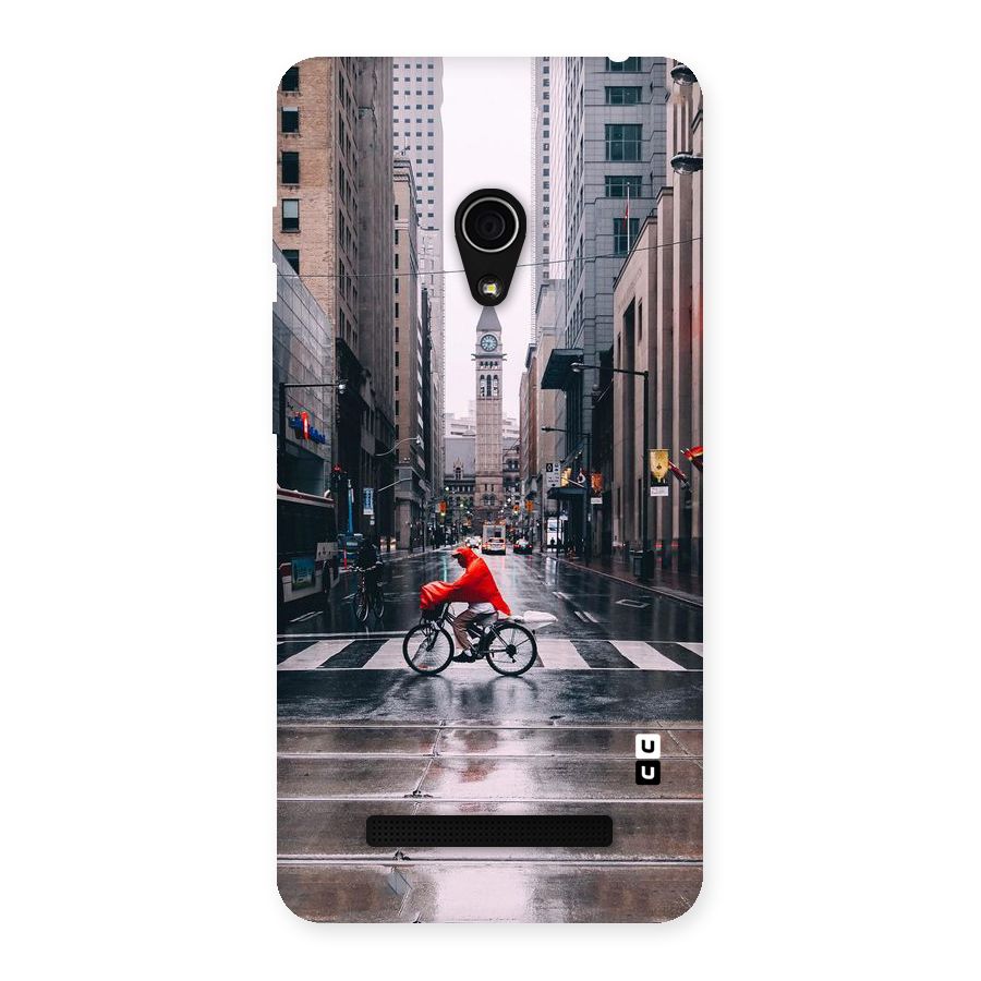Red Bicycle Street Back Case for Zenfone 5