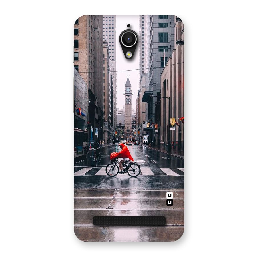 Red Bicycle Street Back Case for Zenfone Go