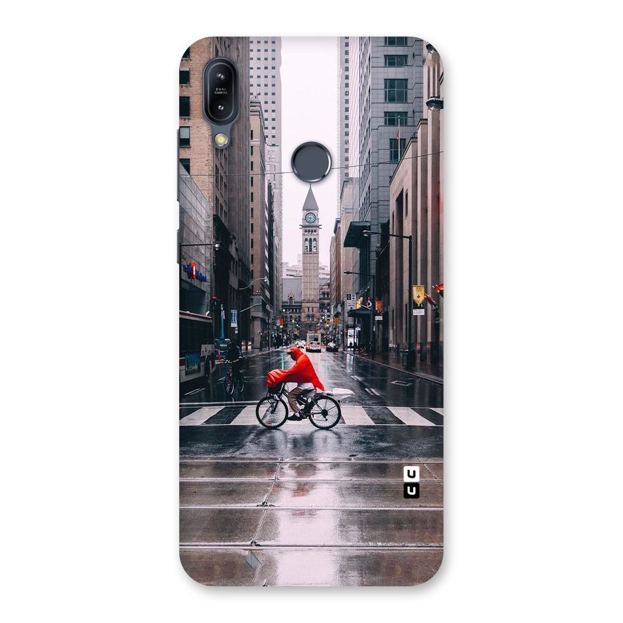 Red Bicycle Street Back Case for Zenfone Max M2