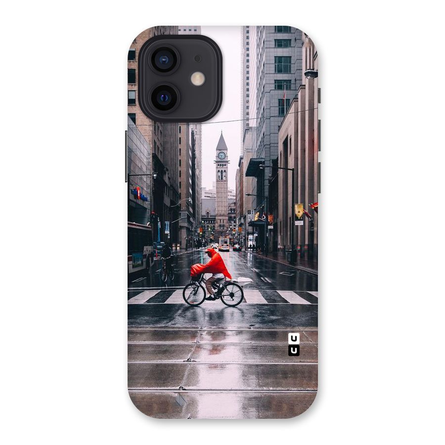 Red Bicycle Street Back Case for iPhone 12