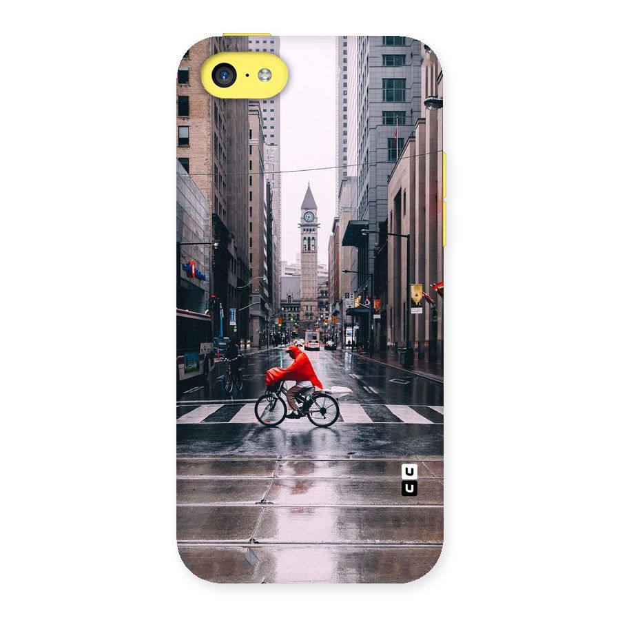 Red Bicycle Street Back Case for iPhone 5C