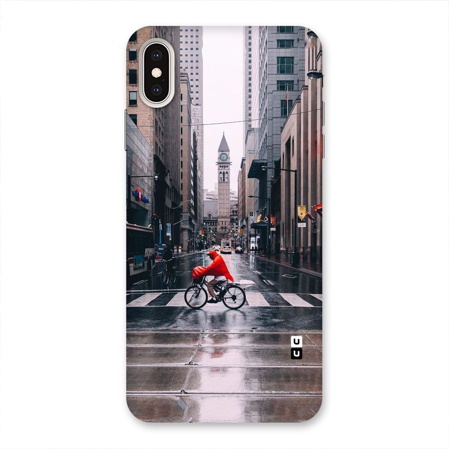 Red Bicycle Street Back Case for iPhone XS Max