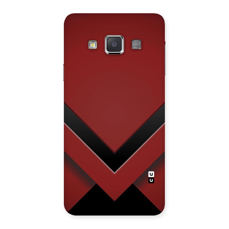 Red Black Fold Back Case for Galaxy A3