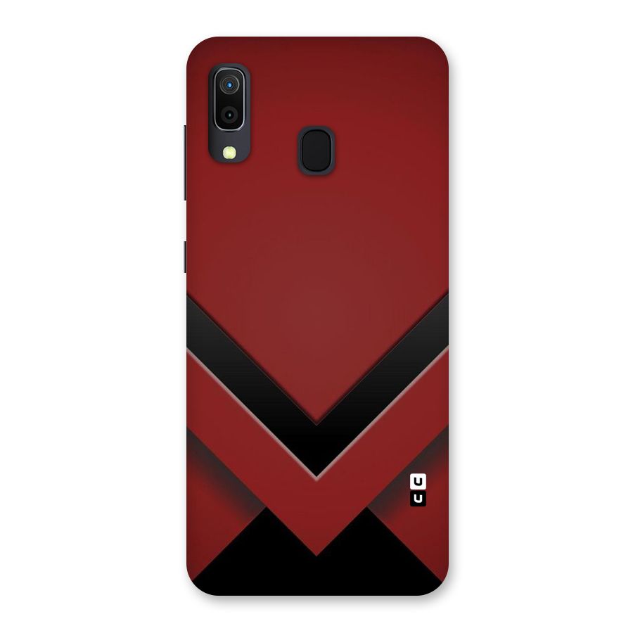 Red Black Fold Back Case for Galaxy A30