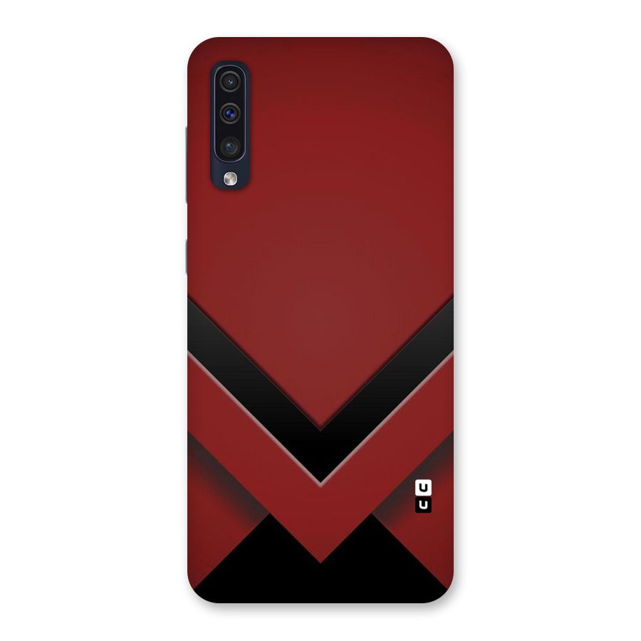 Red Black Fold Back Case for Galaxy A50