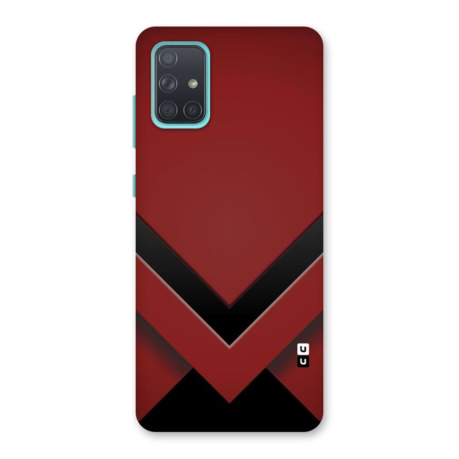 Red Black Fold Back Case for Galaxy A71