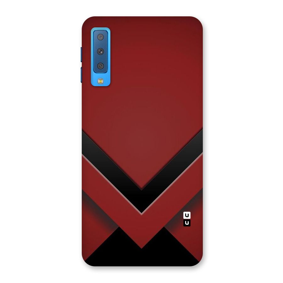 Red Black Fold Back Case for Galaxy A7 (2018)