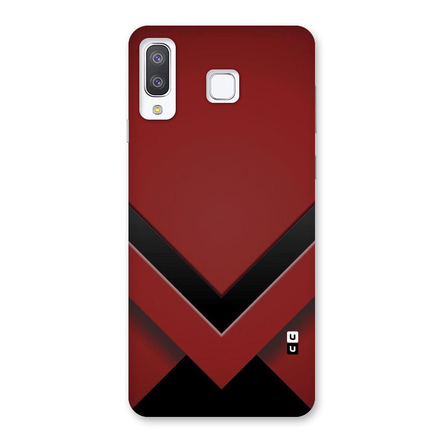 Red Black Fold Back Case for Galaxy A8 Star