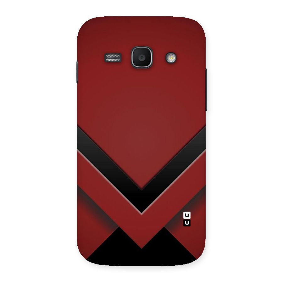 Red Black Fold Back Case for Galaxy Ace 3