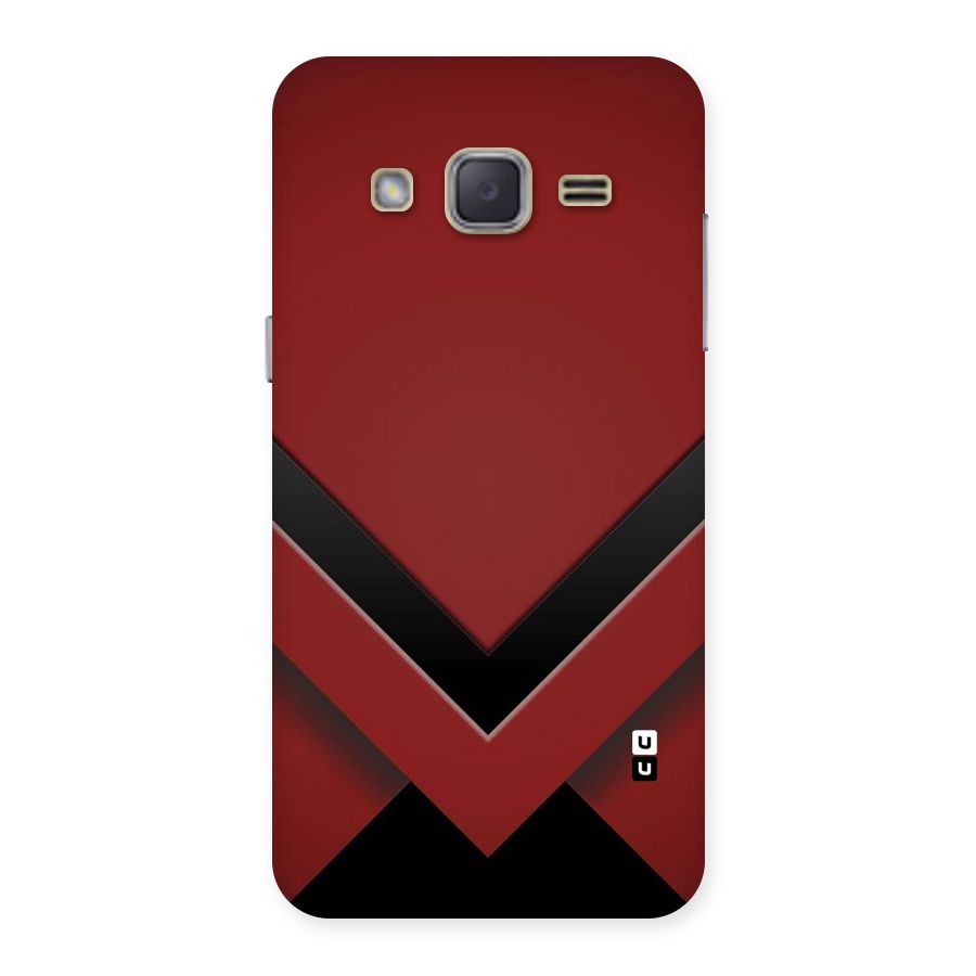 Red Black Fold Back Case for Galaxy J2