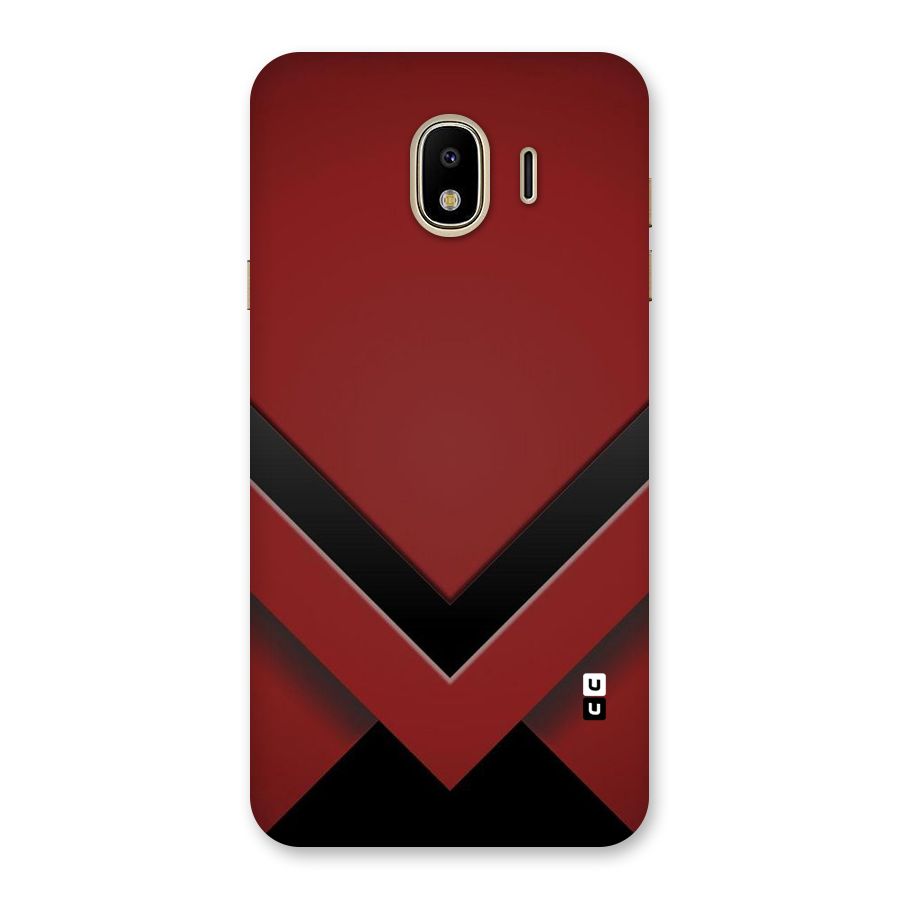 Red Black Fold Back Case for Galaxy J4