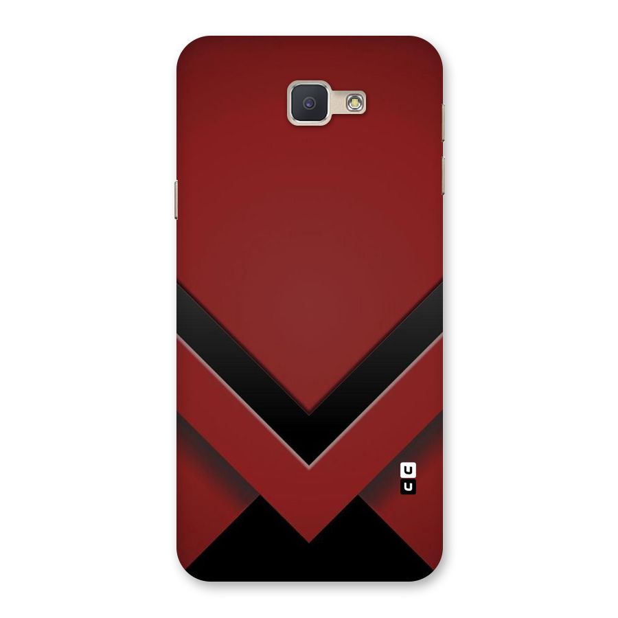 Red Black Fold Back Case for Galaxy J5 Prime
