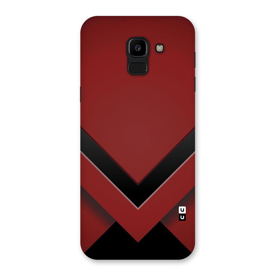 Red Black Fold Back Case for Galaxy J6
