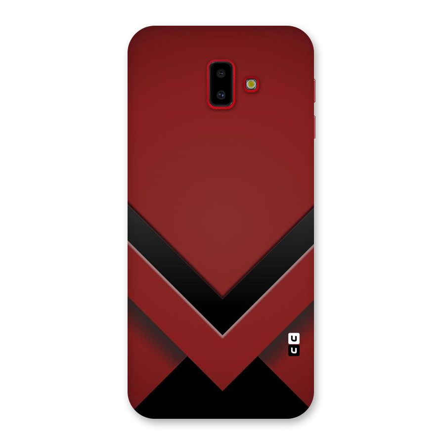 Red Black Fold Back Case for Galaxy J6 Plus
