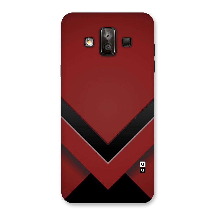 Red Black Fold Back Case for Galaxy J7 Duo