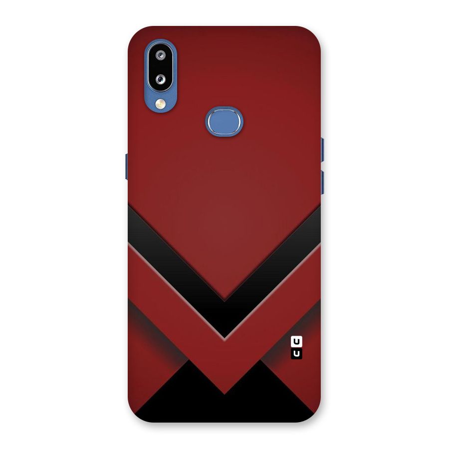 Red Black Fold Back Case for Galaxy M01s