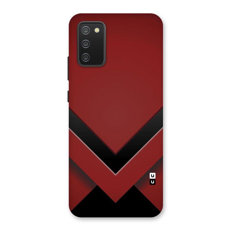Red Black Fold Back Case for Galaxy M02s